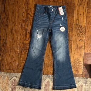 Wonder Nation Blue Distressed Flare Jeans